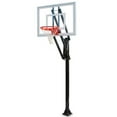 thumbnail image 1 of Vector Turbo-BP Steel-Glass In Ground Adjustable Basketball System, Black, 1 of 1