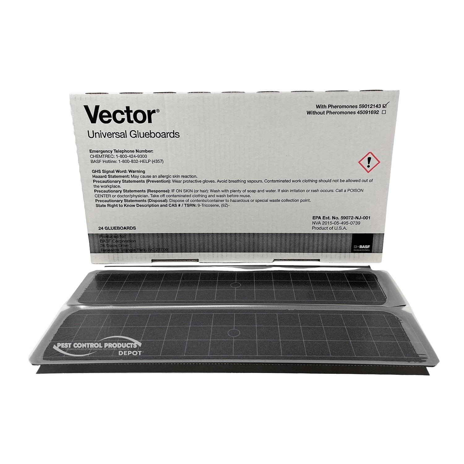 Vector Universal Glue Boards with Pheromones (59012143) pack (12 glue boards)