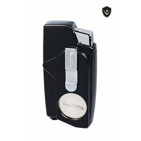 Vector Xcaliber Double Flame Lighter with Cutter