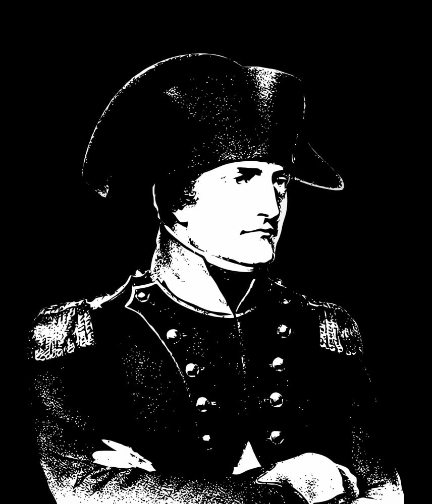 Vector illustration of Napoleon Bonaparte Canvas Art - John ParrotStocktrek Images (27 x 31)