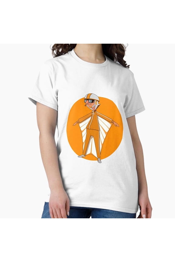 Vectored Retro Villain Orange Tracksuit Mathematical Direction Magnitude T-Shirt