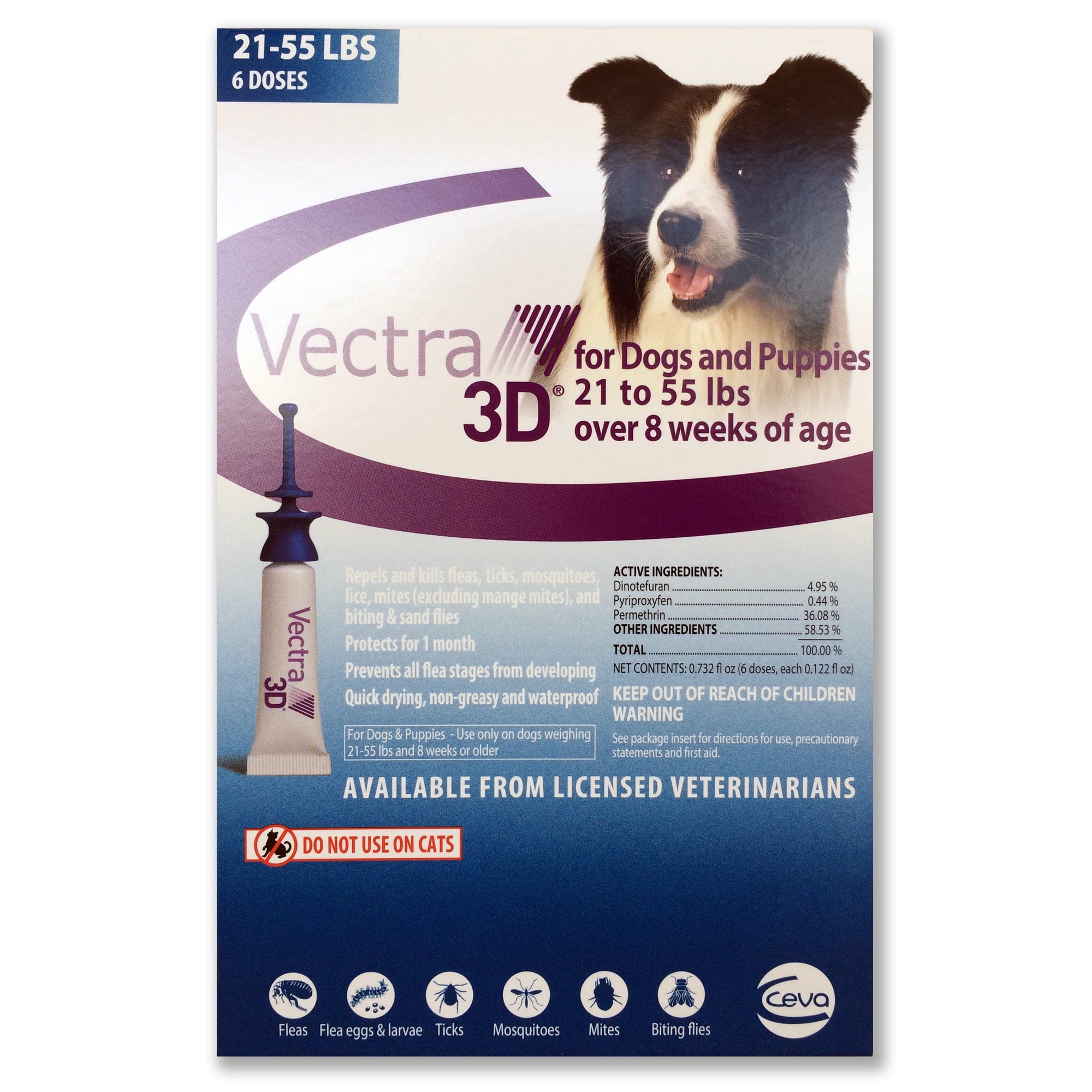 3D Flea and Tick For Dogs, 6 Monthly - Walmart.com