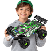 VECUKTY 1:14 RC Car, Fast 4WD RC Monster Truck with 60 KM/H Speed, Dual 7.4V 1500mAh Batteries, Waterproof, LED Headlights, 4 Shock Absorbers, 2.4GHz Remote Con