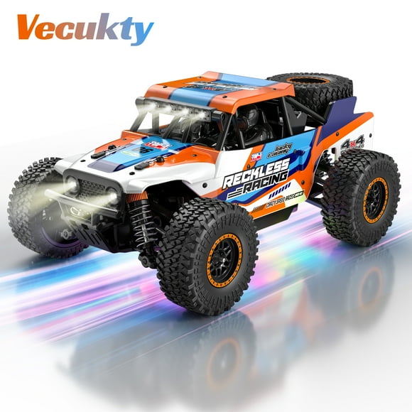 Vecukty 1:20 Scale High Speed Remote Control Car,32 KPH High Speed,All Terrain 4WD Off-Road Truck with 2.4 GHz Precise Remote Control & 2 Batteries ,Gift for Adults Boys,Orange