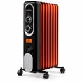thumbnail image 1 of Vecukty Radiator Heater for Large Space, 1500W Electric Oil Filled Radiator, Dual Knobs, 7-Fin Oil Radiator, Quiet Space Heater, 3 Modes, Overheat and Tip-over Protection, 24H Timer, 1 of 10