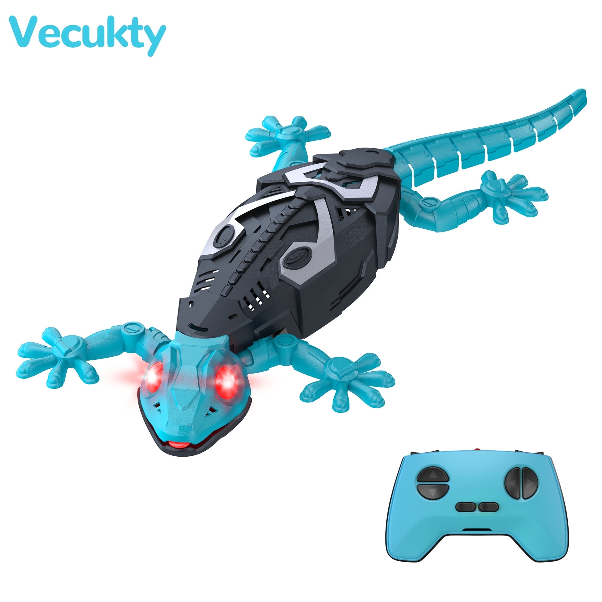Vecukty Wall Gecko，Rechargeable & Climbs Up Walls Remote Control