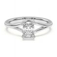 thumbnail image 1 of Veda Jewel 2.13 Ct Chevron Duo Radiant Cut Simulated Engagement Rings for Women - Simulated Solitaire Rings - 14K White Gold Plated Wedding Jewelry for Her - Simulated Wedding Rings for Women, 1 of 4