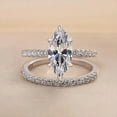 thumbnail image 1 of Veda Jewel 2 Ct Marquise Cut Diamond Engagement Wedding Ring - 14K White Gold Plated with Accents - Stunning Wedding Ring for Women - Perfect for Special Occasions and Celebrating Your Love Story, 1 of 2