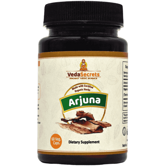 VedaSecrets Arjuna Natural Cardiovascular Support Capsules 60 Count