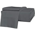 thumbnail image 1 of Vedanta Home Collection 4pc Sheet Set RV King Size 600 Threadcount 100% Natural Cotton RV King Size Sheet Set Dark Grey Fit up to 19'' Inch Extra Deep Pocket Super Soft, 1 of 5