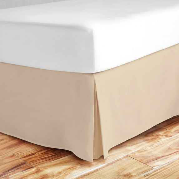 Vedanta Home Collection Bed Skirt Split Corner Full-XL 600 Threadcount 100% Natural Cotton Full-XL One Bed Skirt Split Corner Blush 19'' Inch Drop Super Soft