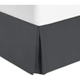 thumbnail image 1 of Vedanta Home Collection Bed Skirt Split Corner Twin 600 Threadcount 100% Natural Cotton Twin One Bed Skirt Split Corner Dark Grey 12'' Inch Drop Super Soft, 1 of 5