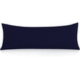 thumbnail image 1 of Vedanta Home Collection Body Pillow Cover, 20"x 72" Body Pillowcase 1 Piece Navy Blue 600 TC 100% Natural Cotton Envelope Closure Long Pillow Cover, 1 of 5
