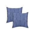 thumbnail image 1 of Vedanta Home Collection European Square Pinch Pillow Shams Set of 2 M. Blue 600 Thread Count 100% Natural Cotton Pack of Two Euro 22''x 22'' Pillow Shams Decorative, 1 of 4