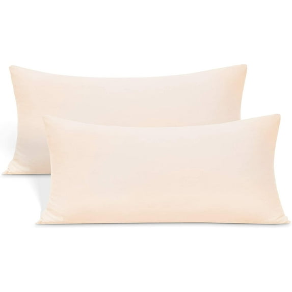 Vedanta Home Collection Queen Size Pillow Cases Set of 2 Blush 600 Thread Count 100% Natural Cotton Pack of Two Queen 21''x 32'' Pillow Cases Decorative