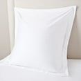 thumbnail image 1 of Vedanta Home Collection Square Euro Pillow Shams 18x18 Set of 2 White Euro Shams 600 Thread Count 100% Natural Cotton Decorative, 1 of 5