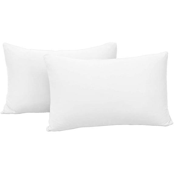 Vedanta Home Collection Standard 20''x 26'' Size Pillow Cases Set of 2 White 600 Thread Count 100% Natural Cotton Pillow Cases