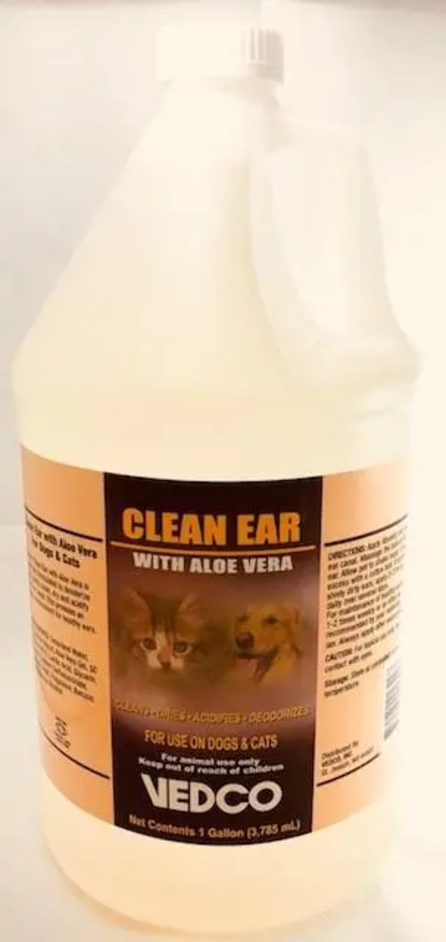 VedcoClean Ear with Aloe Acidify Dogs Cats 1 Gallon Grooming