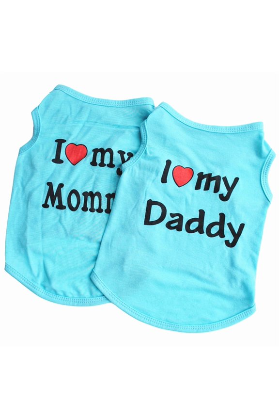 Dog Shirts 2 Pack Dog T-Shirt Clothes for Small Dogs Pet Vest Costume