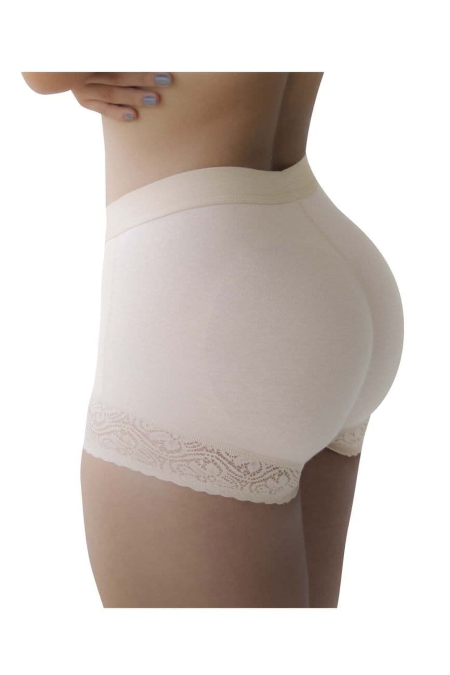 Faja Short Vedette 100% Colombiano - Solleva Glutei E Modella - Taglia XL - Beige