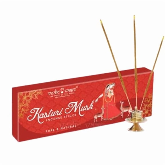 Vedic Vaani Kasturi Musk Masala Incense Stick Agarbattis (100 Grams)