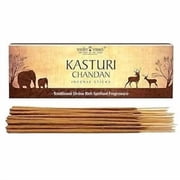Vedic Vaani Natural Kasturi Chandan Fragrance Incense Sticks Agarbatti for Puja & Meditation Long Sticks Fragrance 100 Gms