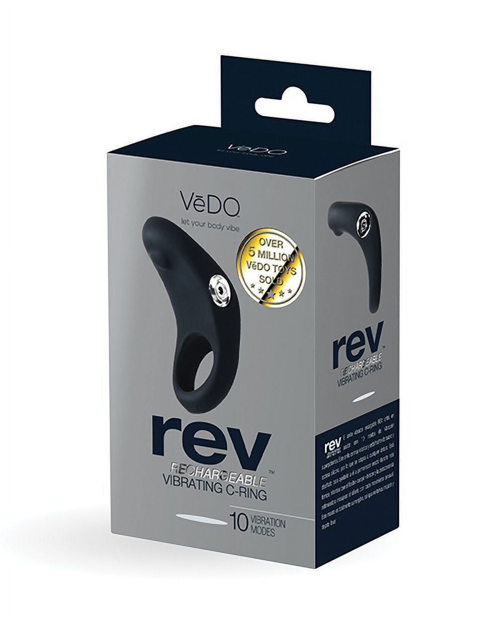 Vedo Rev Rechargeable C Ring - Black - Walmart.com