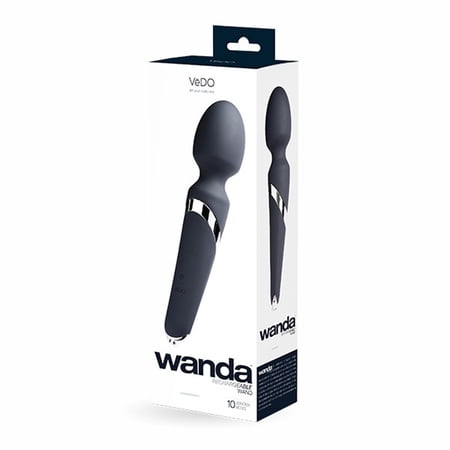 Vedo Wanda Rechargeable Wand Massager Just Black