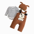 thumbnail image 1 of Vedolay 12-18 Months Newborn Infant Baby Boy Clothes Long Sleeve Cute Cartoon Animals Print Romper Pants Headband Hat Outfits Set, 1 of 8