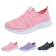 thumbnail image 1 of Vedolay 2023 Sneakers Women's Lug Sole Slip On Low Heel Platform Penny Sneakers,Pink 7.5, 1 of 5