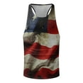 thumbnail image 1 of Vedolay 2023 Tank Tops for Men Summer Printing Graphic Crew Neck Blouses,Khaki XL, 1 of 4