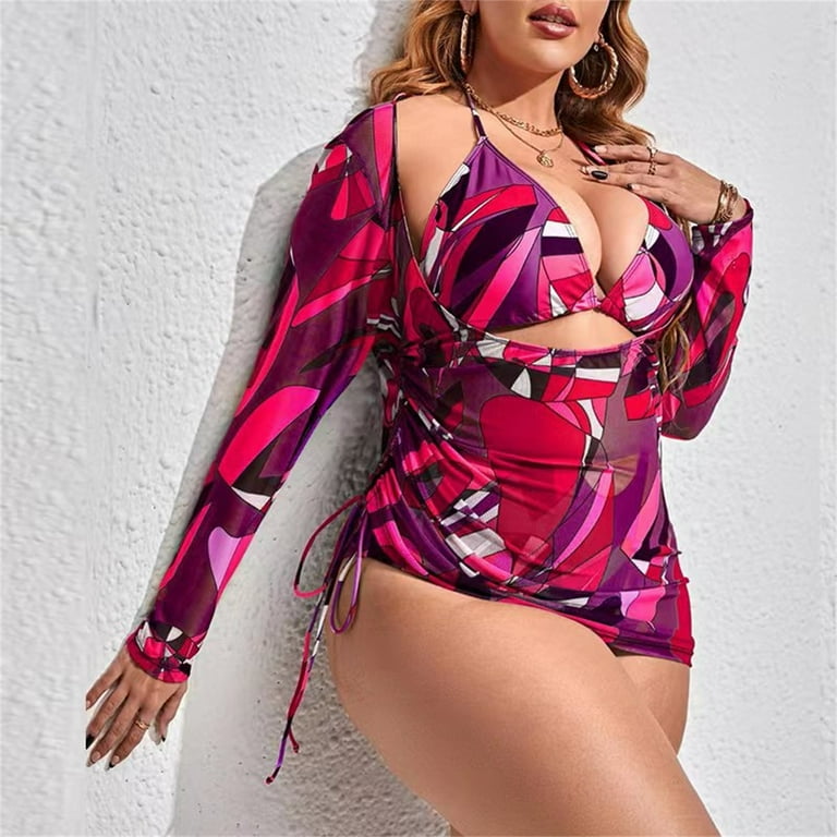 Plus size 3 piece bathing suit 2025