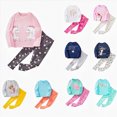 thumbnail image 1 of Vedolay 4-5 Years Child Toddler Girls Clothes Winter Toddler Girls Clothes Long Sleeve Top and Pants 2 Piece Fall Winter Outfits Clothing Set, 1 of 4