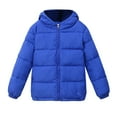 thumbnail image 1 of Vedolay 5t Boys Jackets Toddler Kids Boys Girls Winter Warm Jacket Outerwear Solid Coats Hooded Down Fill Outwear, 1 of 4