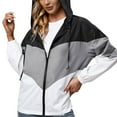 thumbnail image 1 of Vedolay Anoraks for Women Female Casual Style Jacket Light Jacket 2023 Grey,S, 1 of 4