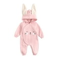 thumbnail image 1 of Vedolay Baby Bodysuits Long Sleeve Romper Bodysuit Jumpsuit Fall Winter Clothes Outfits Pink,18M, 1 of 5