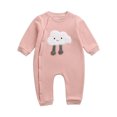 thumbnail image 1 of Vedolay Baby Girl Autumn Outfits Long Sleeve Knitted Romper Pants Winter Clothes Pink,12M, 1 of 5