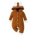 thumbnail image 1 of Vedolay Baby Girl Clothes Boys Jumpsuit Set for Girls Long Sleeve Bodysuit 2023 Brown,100, 1 of 5