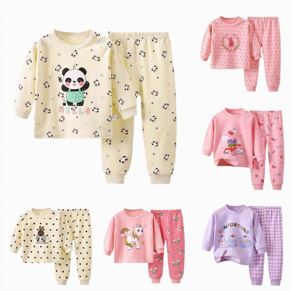Vedolay Baby Girl Fall Winter Clothes 6 12 18 Months 2T 3T 4T 5T 6T Long Sleeve Pullover Sweatshirt Pants Fall Winter Outfit Loungewear