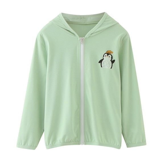 Vedolay Baby Girls Boys Jacket Cute Boy Hooded Baby Kids Thick Zipper Girls Coat Outwear Green,110