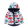 thumbnail image 1 of Vedolay Baby Girls Boys Jacket Zip Jacket Hooded Lightweight 2023 Kids Coats Outerwear White,120, 1 of 2