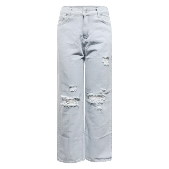 Vedolay Baggy Jeans Women's Denim Joggers Drawstring Elastic Waist Relaxed Fit Jeans with Pocket,Light Blue XXL