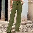 thumbnail image 1 of Vedolay Baggy Jeans for Women Wide Leg Jeans Straight Leg Streetwear Denim Pants,Green S, 1 of 4