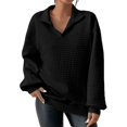 thumbnail image 1 of Vedolay Basic Sweatshirt for Women Casual Oversized Long Sleeve Hoodie Sweatshirts Black,L, 1 of 5