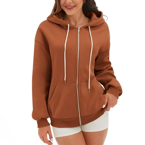 Vedolay Basic Sweatshirt for Women Fashion Tie Dye Pullover Sweatshirts Womens Fashion Coffee,S