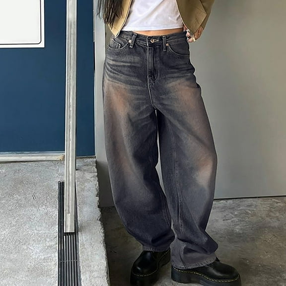 Vedolay Bell Bottom Jeans for Women 2023 Jeans for Women High Waist Stretchy Classic Denim Trousers,Blue L