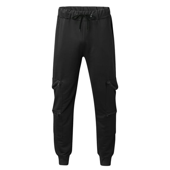 Vedolay Big and Tall Pants Men Trendy Casual Pants for Mens Pants Black,2XL