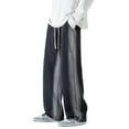 thumbnail image 1 of Vedolay Big and Tall Pants Men Workwear Drawstring Trousers Lightweight Pants Black,S, 1 of 5
