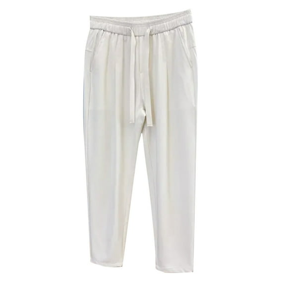 Vedolay Big and Tall Pants for Men 2023 Straight Fit Tapered Leg Jeans White,3XL