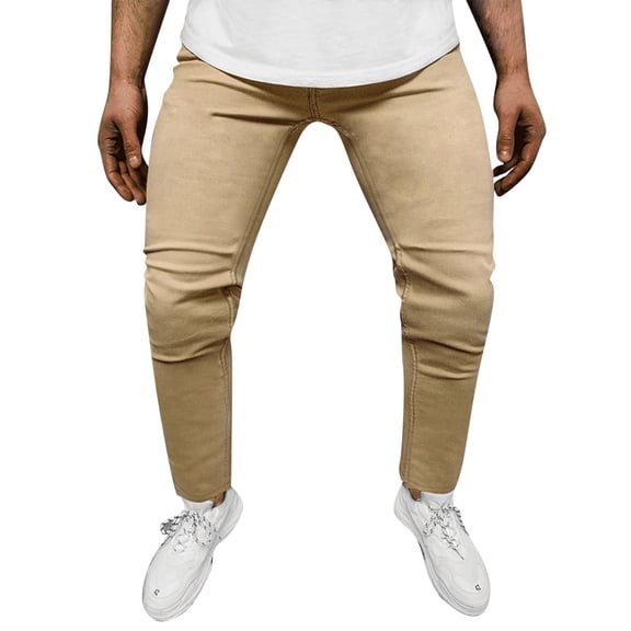 Vedolay Big and Tall Pants for Men Baggy Fashion Casual Casual Solid Loose Sport Long Pants Khaki,L